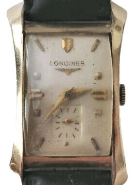 Vintage Longines 1950's 10K Gold Filled Men's Wind-up Watch.